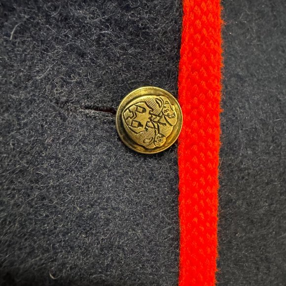 Lang Originals Navy and Red Button‎ Blazer - Size Small - Picture 4 of 10